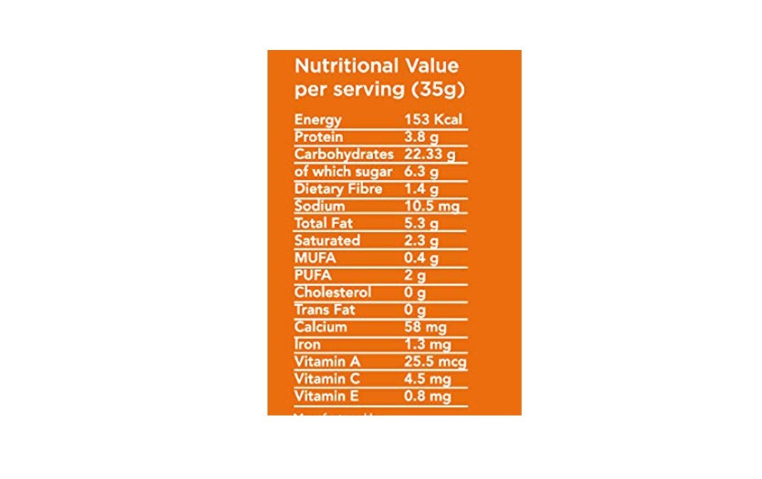 Flat Tummies 6 Vitamin Bars, Fresh Orange    Box  210 grams
